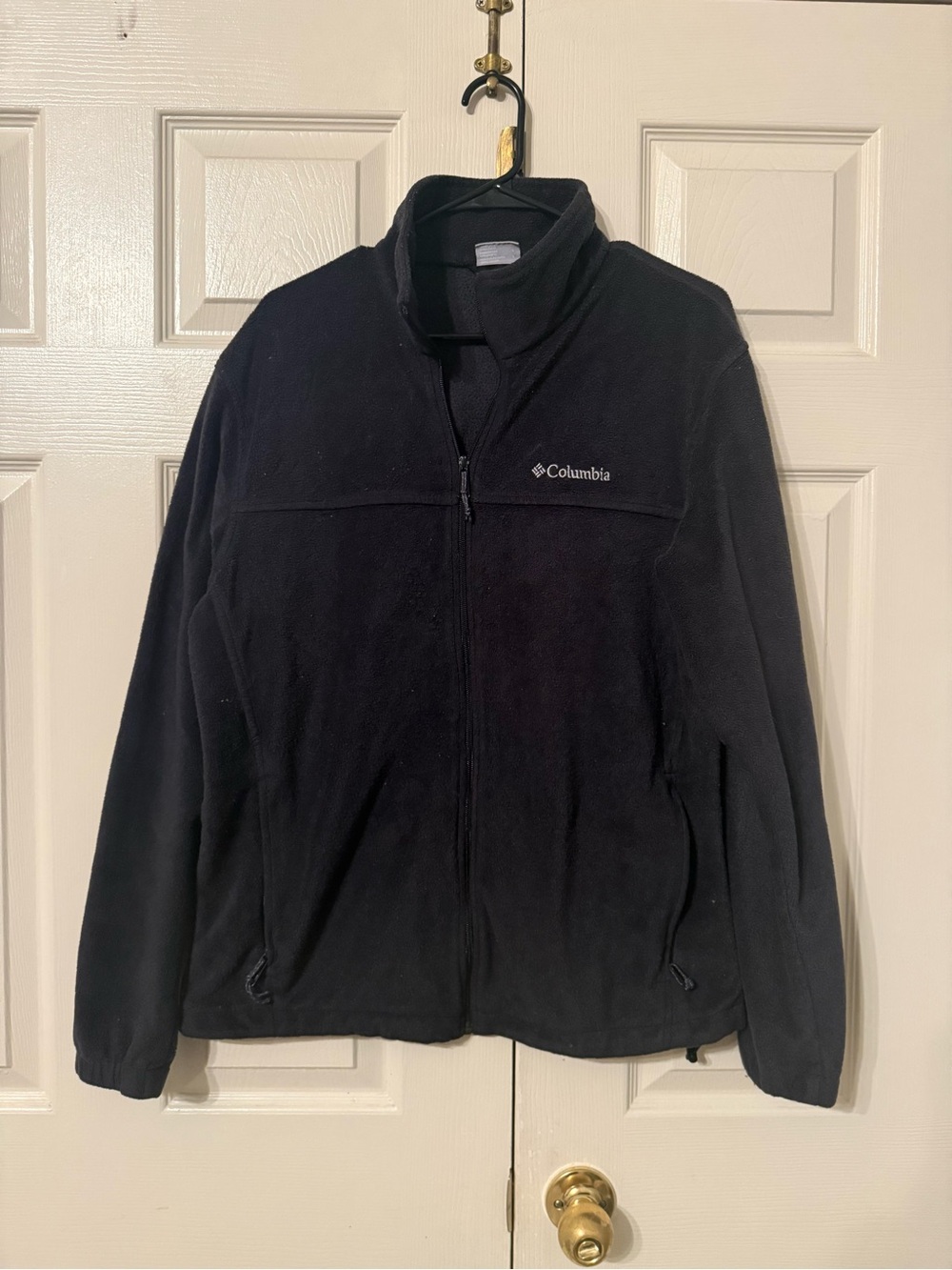 Columbia Men’s Black Lightweight Full-Zip Fleece Jacket